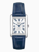 Next Accurist Blue Rectangle Leather Strap Analogue Watch- Buy online at McGrocer