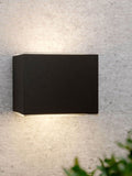 SolarCentre Avon grey solar wall light, imported from the UK