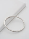 Ted Baker crystal hinge bangle silver tone (British brand)