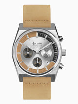 Next Accurist Brown Origin Leather Strap Chronograph Watch- Buy online at McGrocer