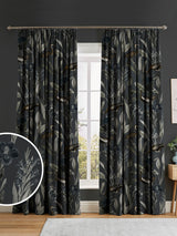 Next Graham & Brown Midnight Black Glasshouse Made to Measure Curtains- Buy online at McGrocer