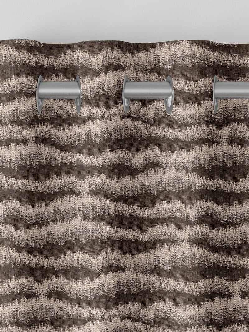 Brown Motte Truffle made to measure curtains, UK version
