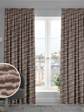 Brown Motte Truffle made to measure curtains, UK version