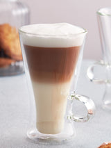 Next Judge Clear Duo Double Walled Latte Glass Set - 2 x 320ml- Buy online at McGrocer