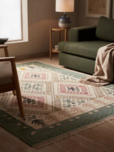 John Lewis John Lewis Budapest Kelim Flatweave Wool Rich Rug, Multi, 240 x 170 cm- Buy online at McGrocer