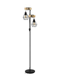 Eglo Townshend 5 black steel floor lamp, imported from the UK