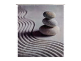 Shower curtain Zen Garden design 180 x 180cm - British product
