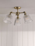 Laura Ashley Callaghan ceiling light antique brass, UK version
