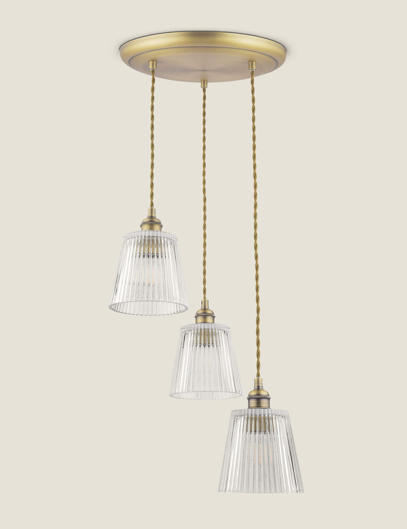 Laura Ashley Callaghan glass pendant light - British product