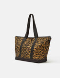 Accessorize leopard print canvas shoulder bag, imported from the UK