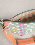 White Stuff canvas cross body bag striped (British brand)