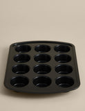 Carbon steel non-stick muffin tray 12 cups, UK version