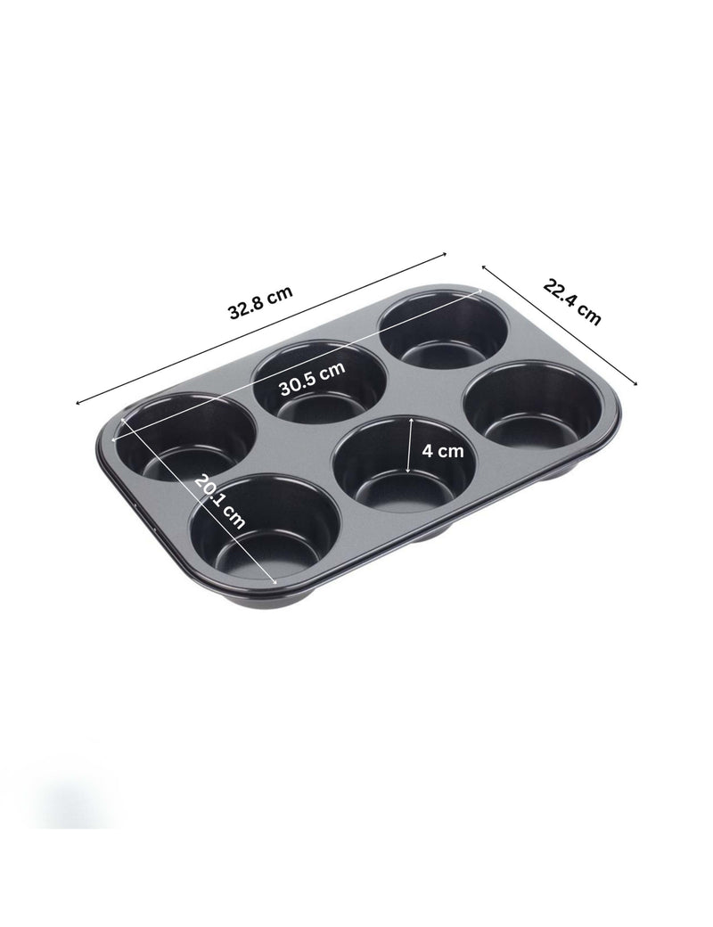 Tala non-stick carbon steel muffin tin 6 cup, UK version