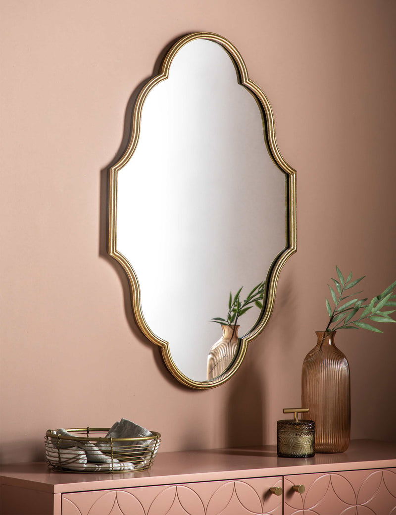 Gallery Direct Castello Large Curved Wall Mirror - British product