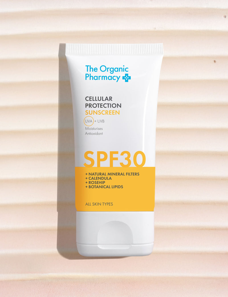 The Organic Pharmacy Cellular Protection Sunscreen SPF30 40ml, imported from the UK