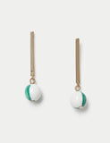 M&S ceramic bead drop earrings, UK version