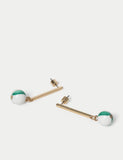 M&S ceramic bead drop earrings, UK version