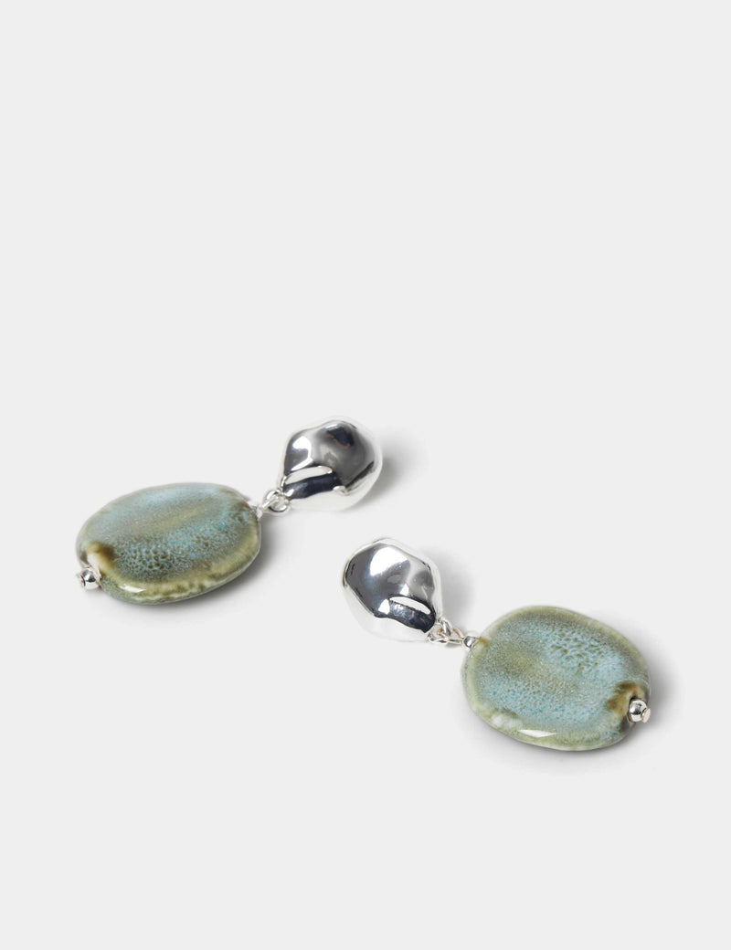 M&S ceramic circle drop earrings - British product