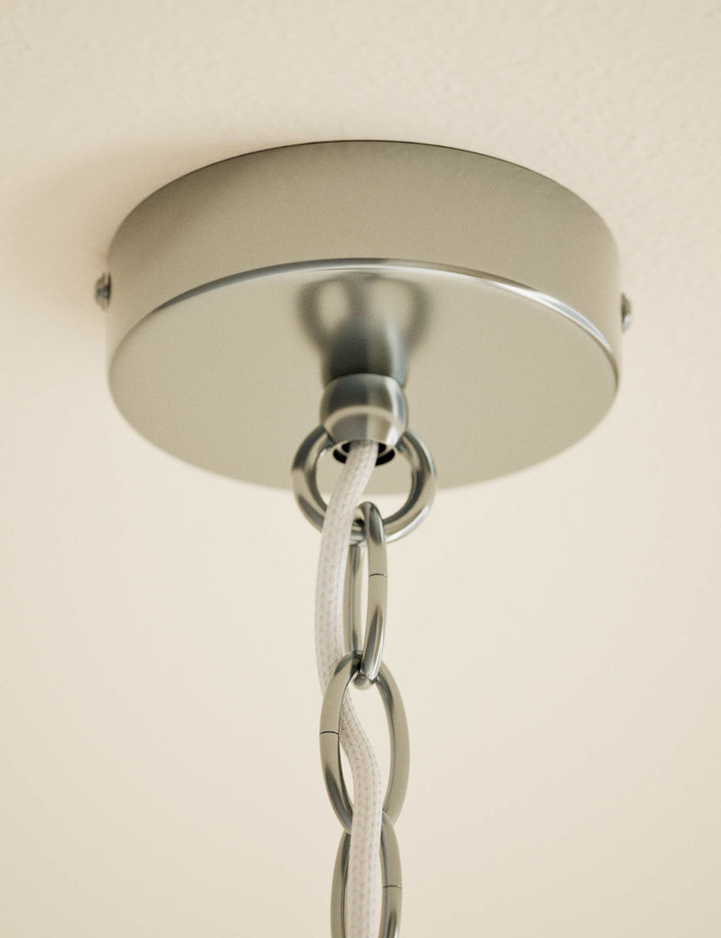 Ceramic mottled cone pendant light 24.5cm - British product