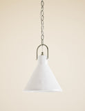 Ceramic mottled cone pendant light 24.5cm - British product