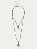 Autograph ceramic multirow long pendant necklace, UK version