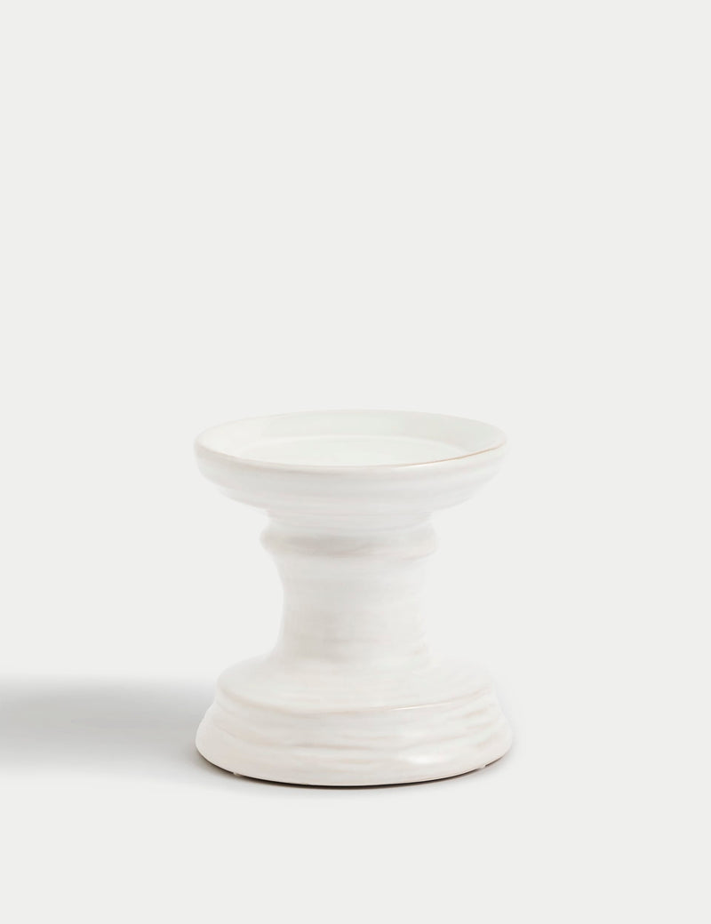 Ceramic pillar candle holder - British product
