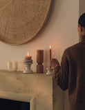 Ceramic pillar candle holder - British product