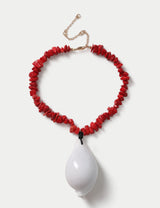 M&S M&S Collection Ceramic Shell Chipping Necklace- Buy online at McGrocer