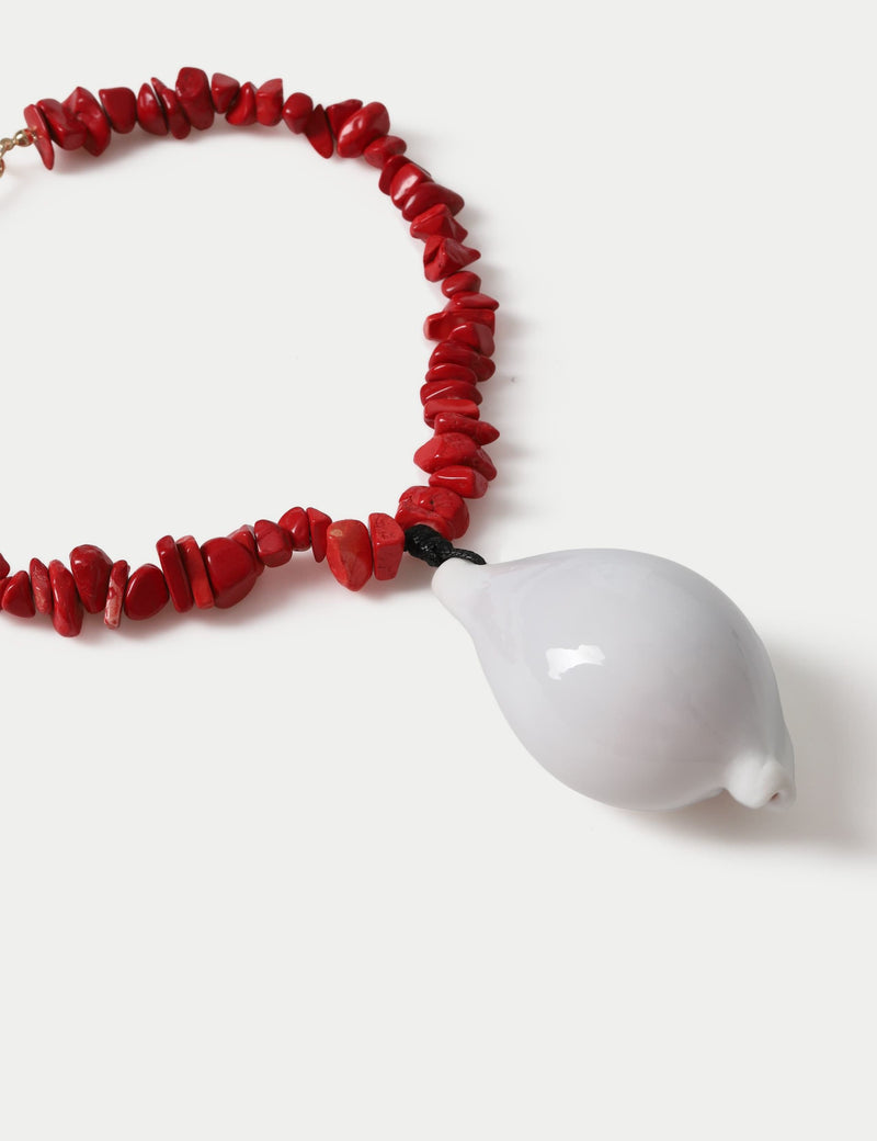 M&S ceramic shell chipping necklace, imported from the UK