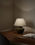 Ceramic urn base table lamp 40 cm high - British product