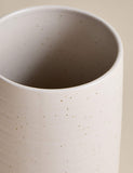 Ceramic utensil pot with speckled glaze for kitchen utensils (British brand)