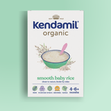 Kendamil organic smooth baby rice 7-pack, imported from the UK