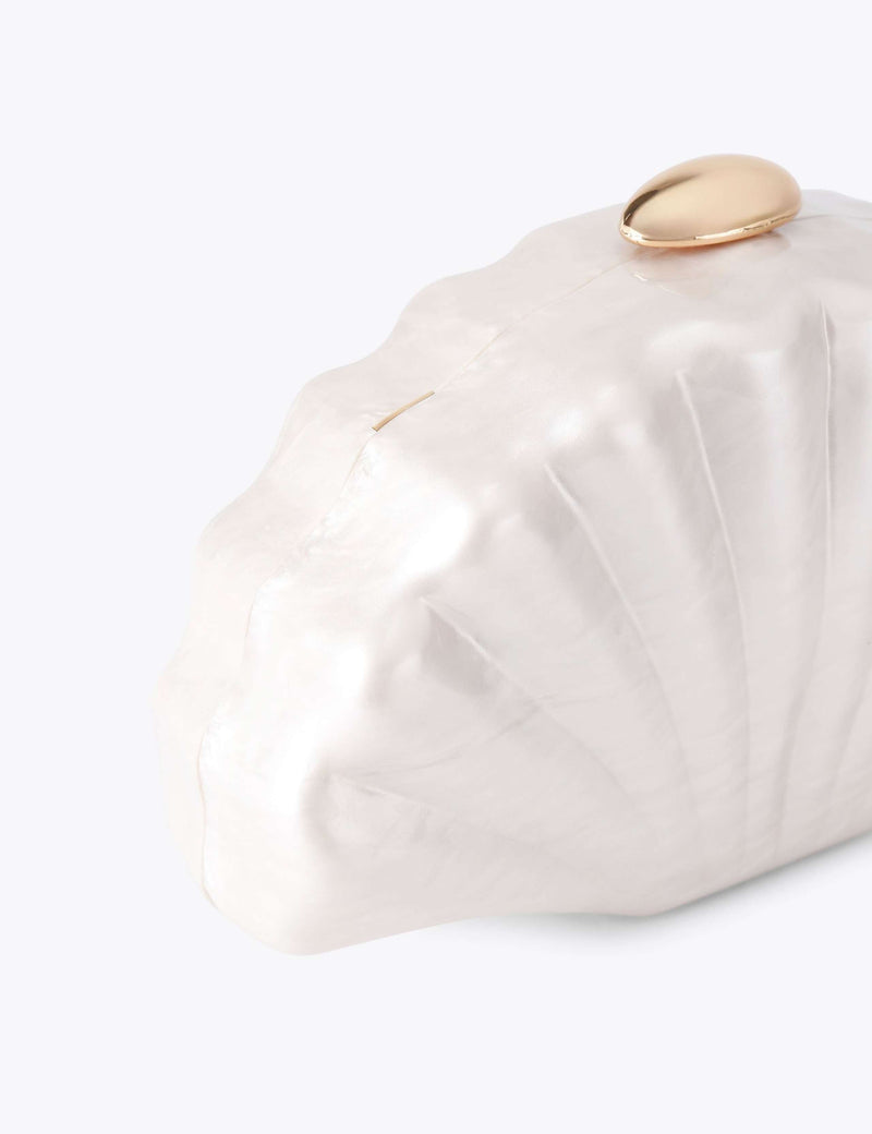 Carvela chain strap seashell clutch bag, UK version
