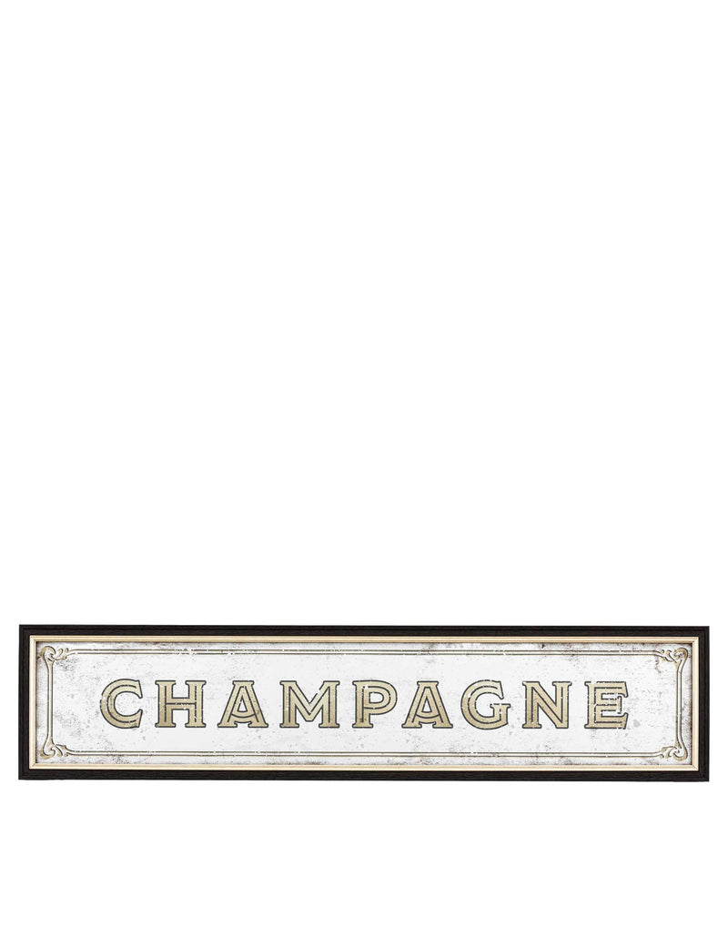 Champagne extra large rectangular wall mirror - British product