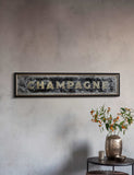 Champagne extra large rectangular wall mirror - British product