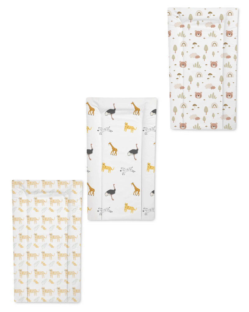 Padded baby changing mat with wipe-clean surface (British brand)