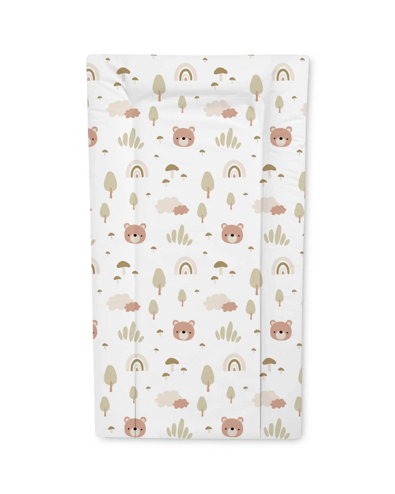 Padded baby changing mat with wipe-clean surface (British brand)