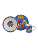 Character ceramic breakfast set 3-piece with plate, bowl and mug, UK version