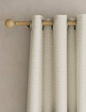 Chenille geometric eyelet curtains - British product