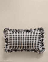 M&S Chenille Woven Gingham Bolster Cushion 50cm- Buy online at McGrocer