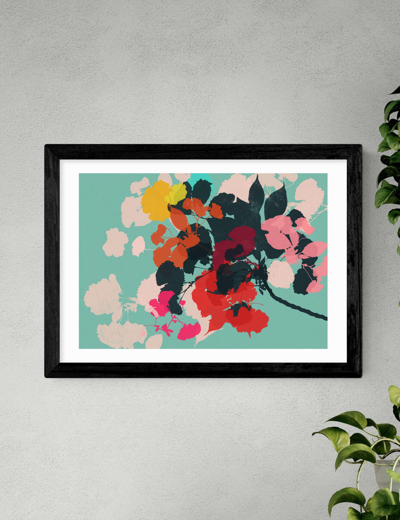 East End Prints Cherry Blossoms framed art - British product