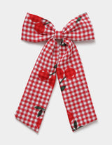 M&S Cherry Gingham Hair Bow- Buy online at McGrocer