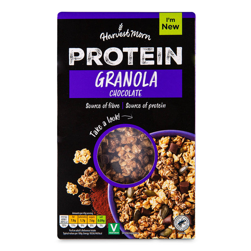 Chocolate Protein Granola breakfast cereal (British brand)