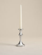 M&S Chrome Dinner Candle Holder- Buy online at McGrocer