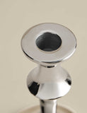 Chrome dinner candle holder 15.5cm, UK version