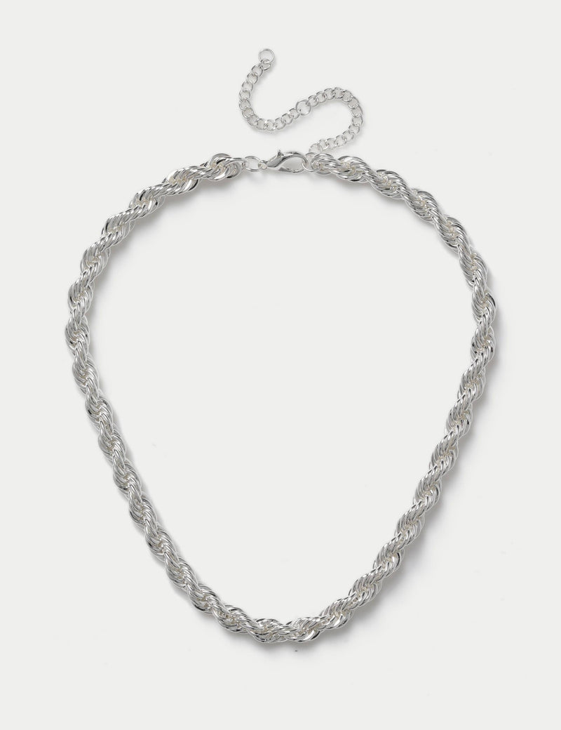 Chunky twist rope necklace 425mm - British product