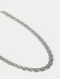 Chunky twist rope necklace 425mm - British product