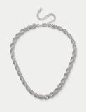Chunky twist rope necklace 425mm - British product