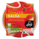 Chunky salsa dip with tomato onion and coriander (British brand)