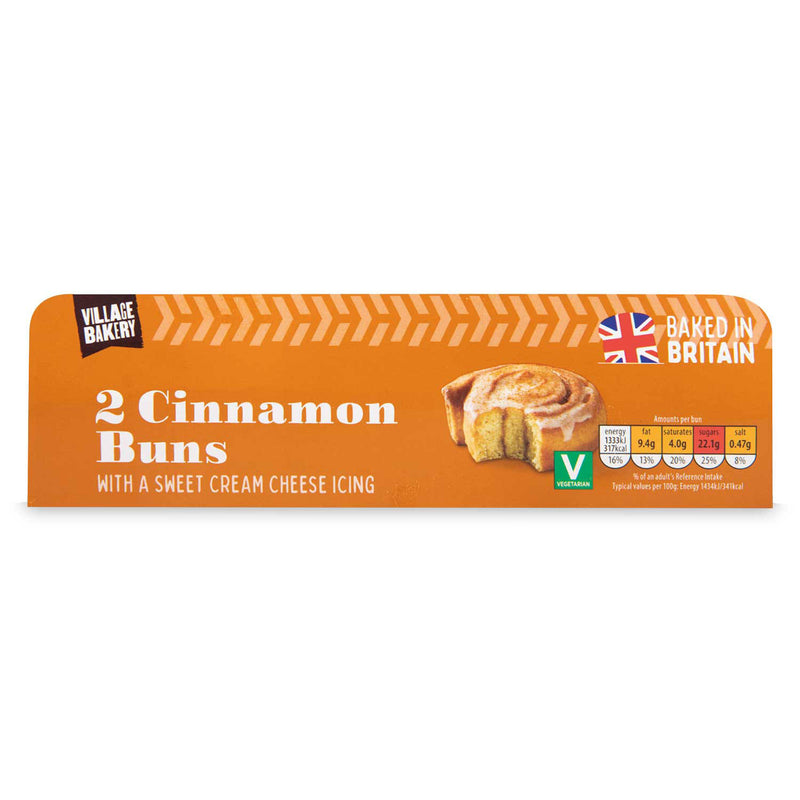 Cinnamon buns with wheat flour and artificial sweeteners (British brand)